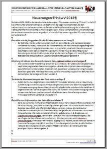 Download: ifMU-Info zu den Neuerungen der Trinkwasserverordnung 2018 Download: ifMU-Info zu den Neuerungen der Trinkwasserverordnung 2018